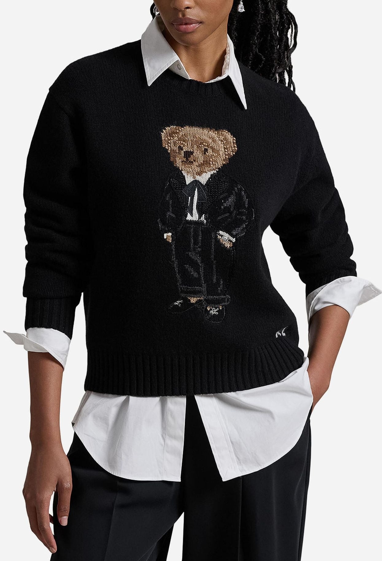 Sweater R&L | Black Polo Bear